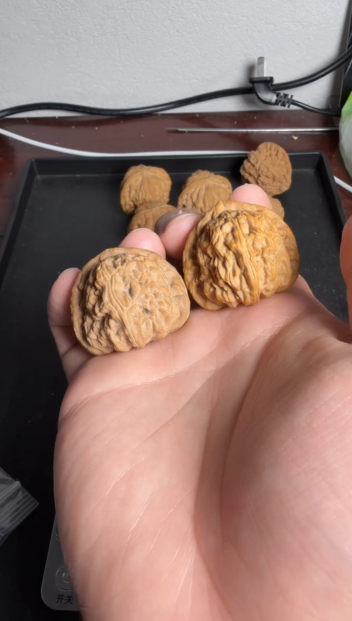 吊坠文玩核桃37尺全品三角白