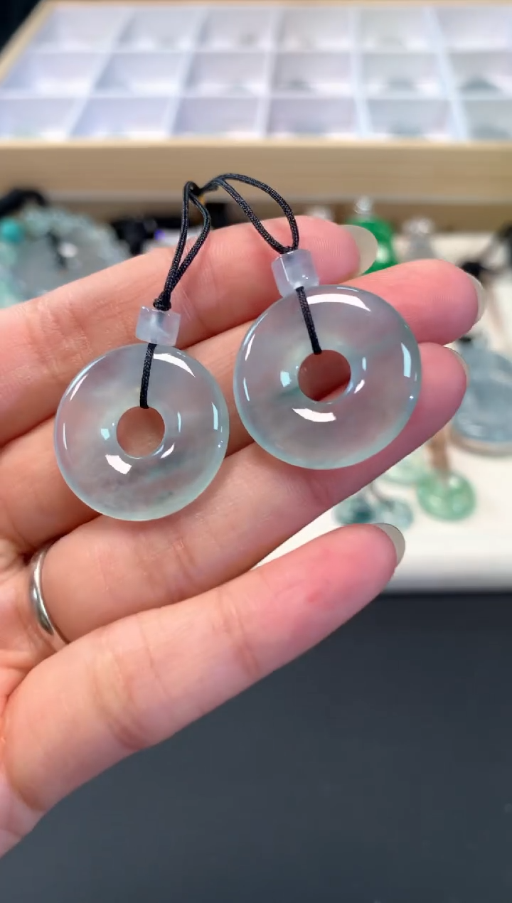 【闪购商品】翡翠吊坠(不含链)未镶嵌A148|一对5980