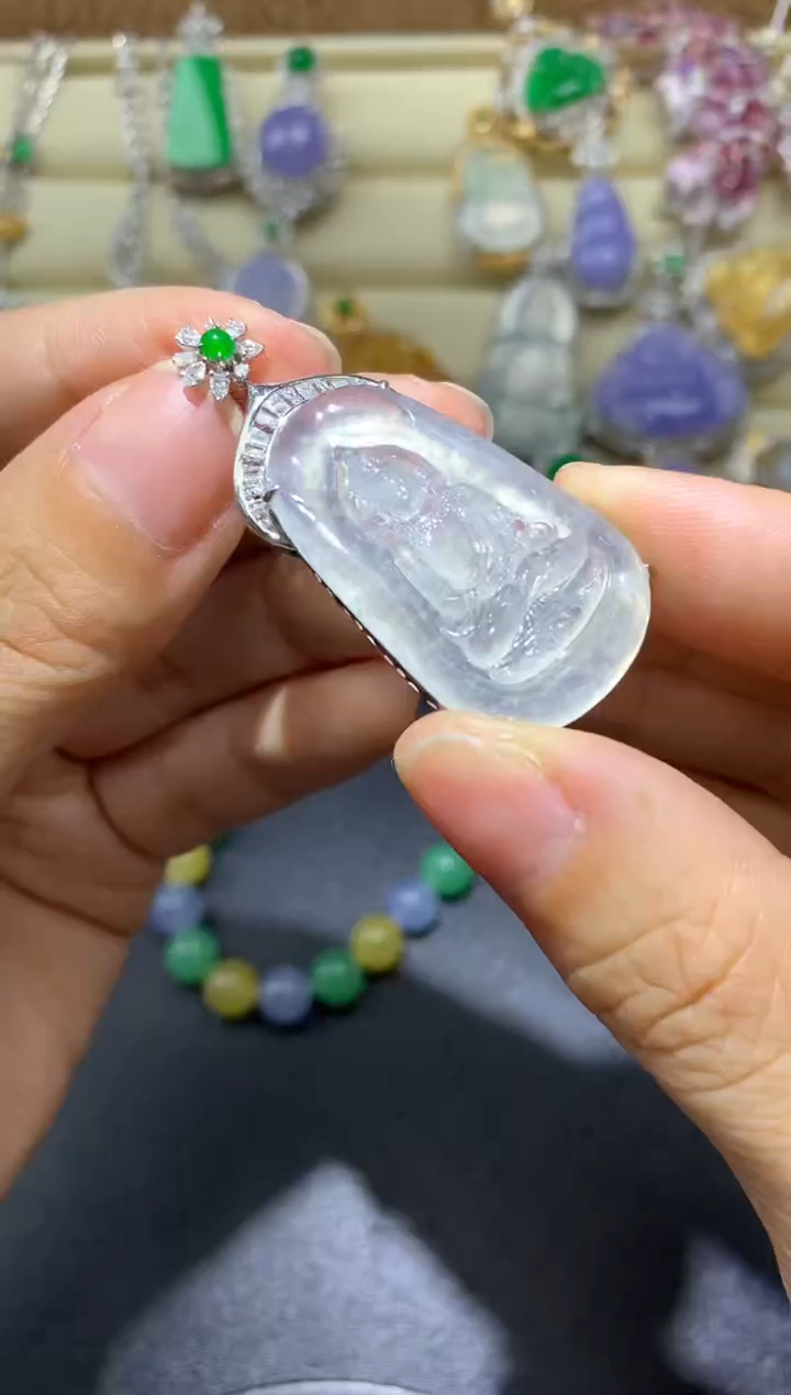 【闪购商品】翡翠颈饰18K金镶嵌640-中国好珍宝