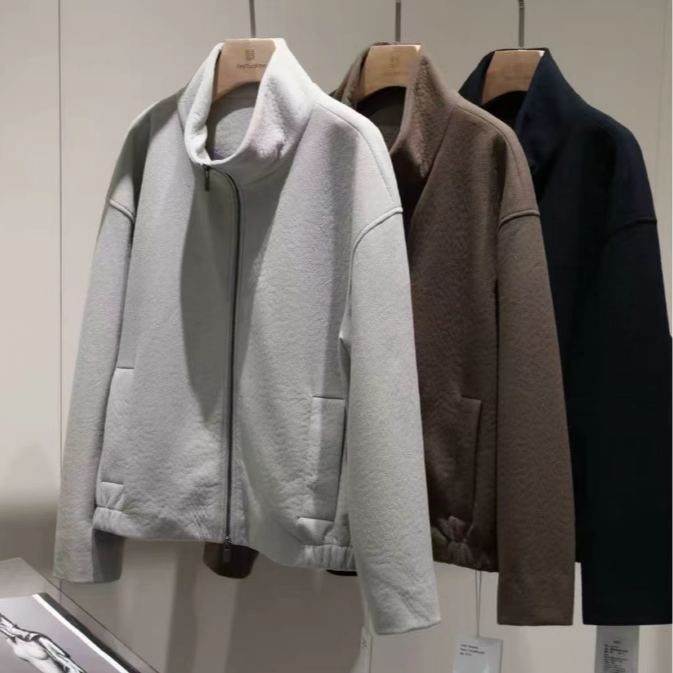 【ND】33号落肩拉链短外套立领款男装 ND163