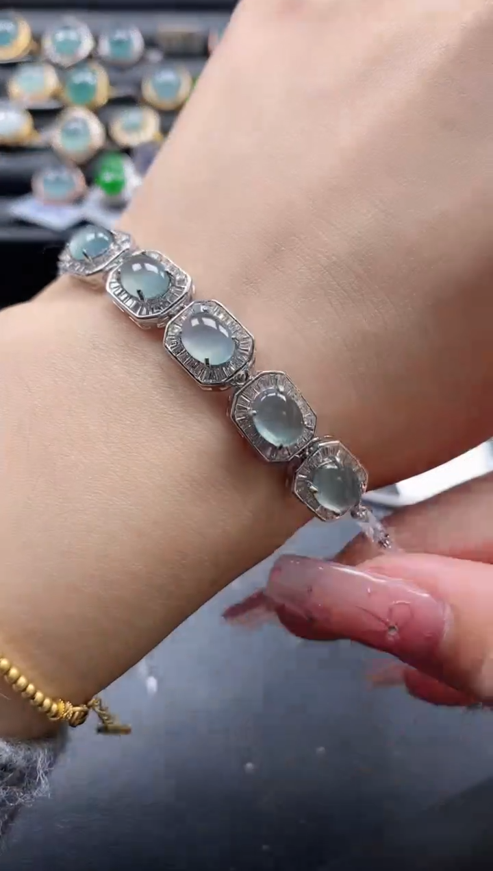 【闪购商品】翡翠戒指银S925镶嵌1111-