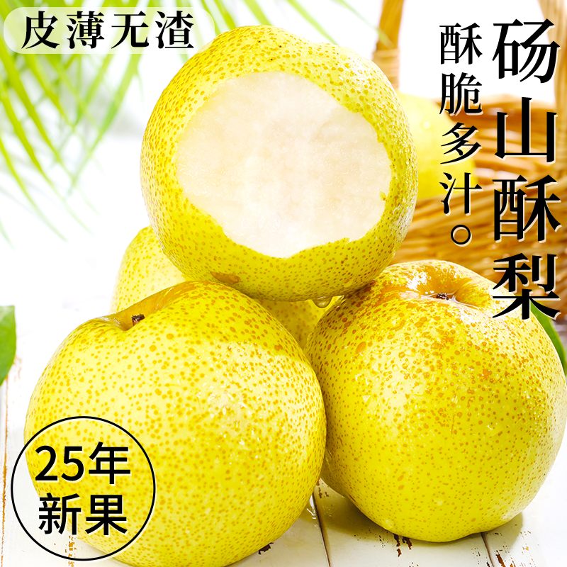 25年砀山酥梨安徽当季新鲜正宗老树甜脆梨子水果产地直发整箱