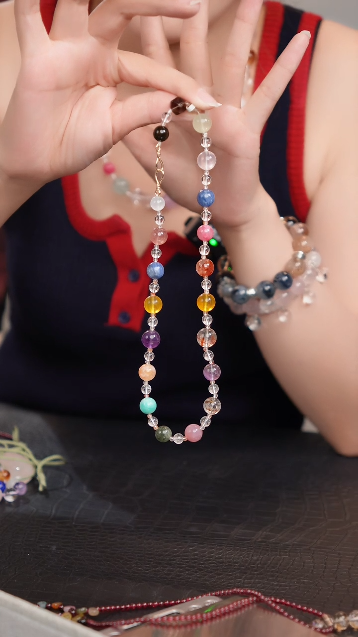 未镶嵌摆件水晶多宝项链013