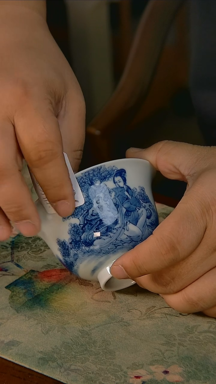 杯手工手绘杯杯很美丽