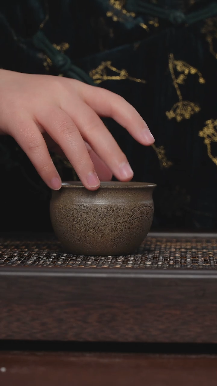 【闪购商品】紫砂茶杯非遗茶器-青段凤杯