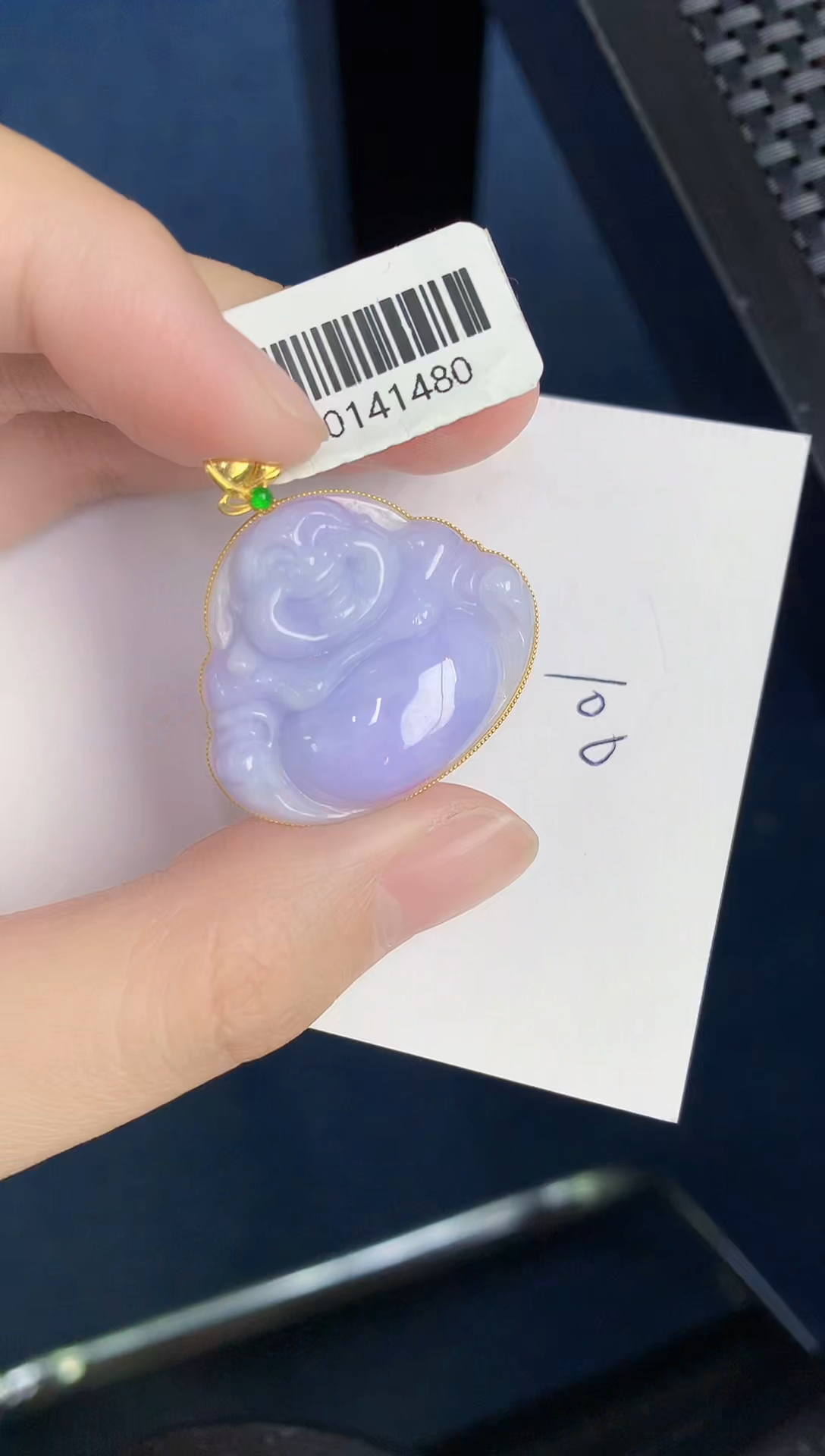 【闪购商品】翡翠颈饰18K金镶嵌000000000