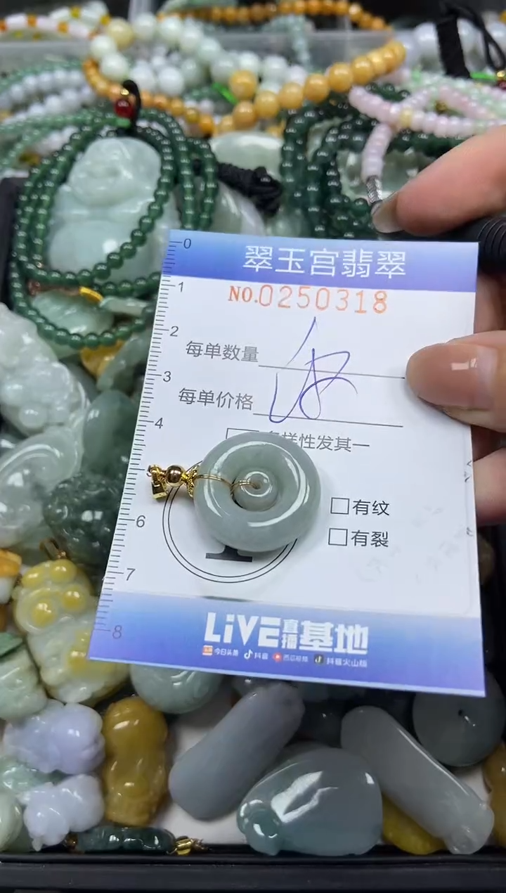 颈饰未镶嵌翡翠闪购C0250318