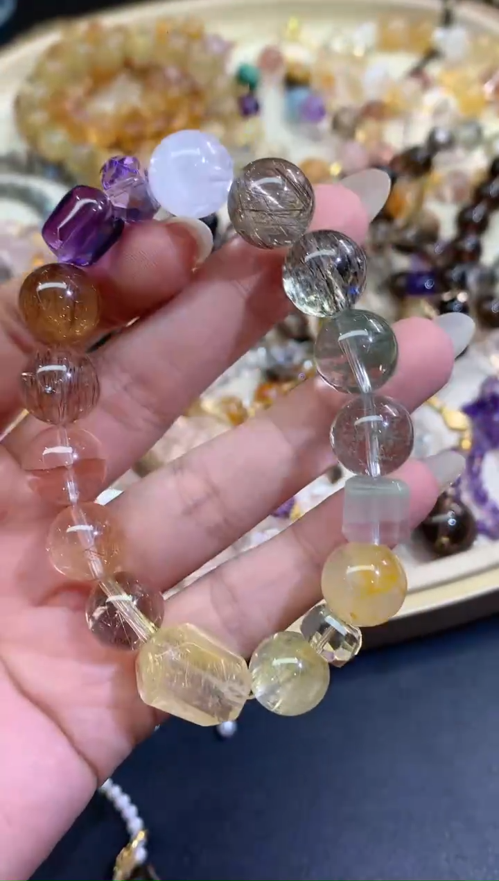 未镶嵌手串水晶E494|2980