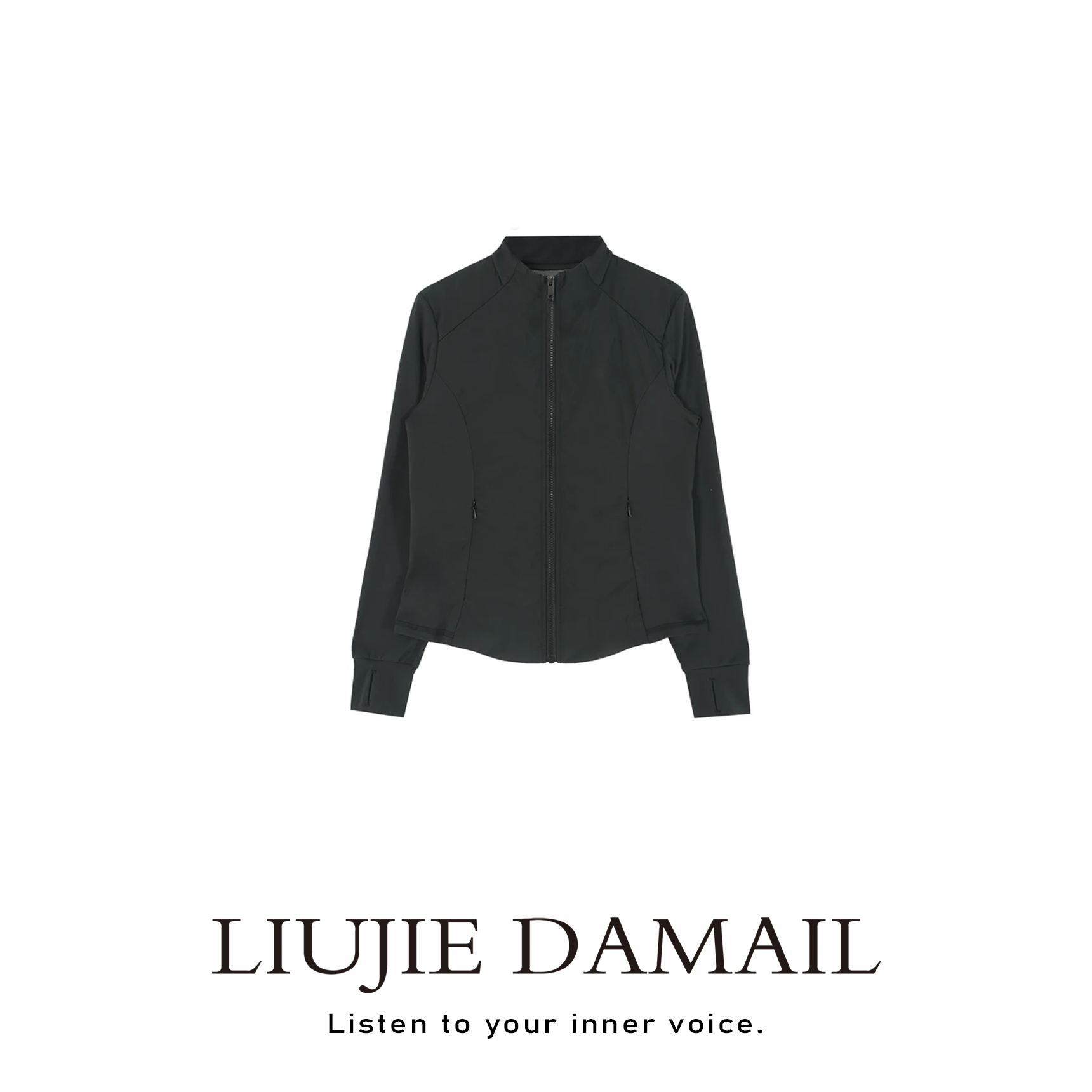 lu+鹅绒拼接外套/liujie/2025秋冬高定新款立领休闲保暖鹅绒服