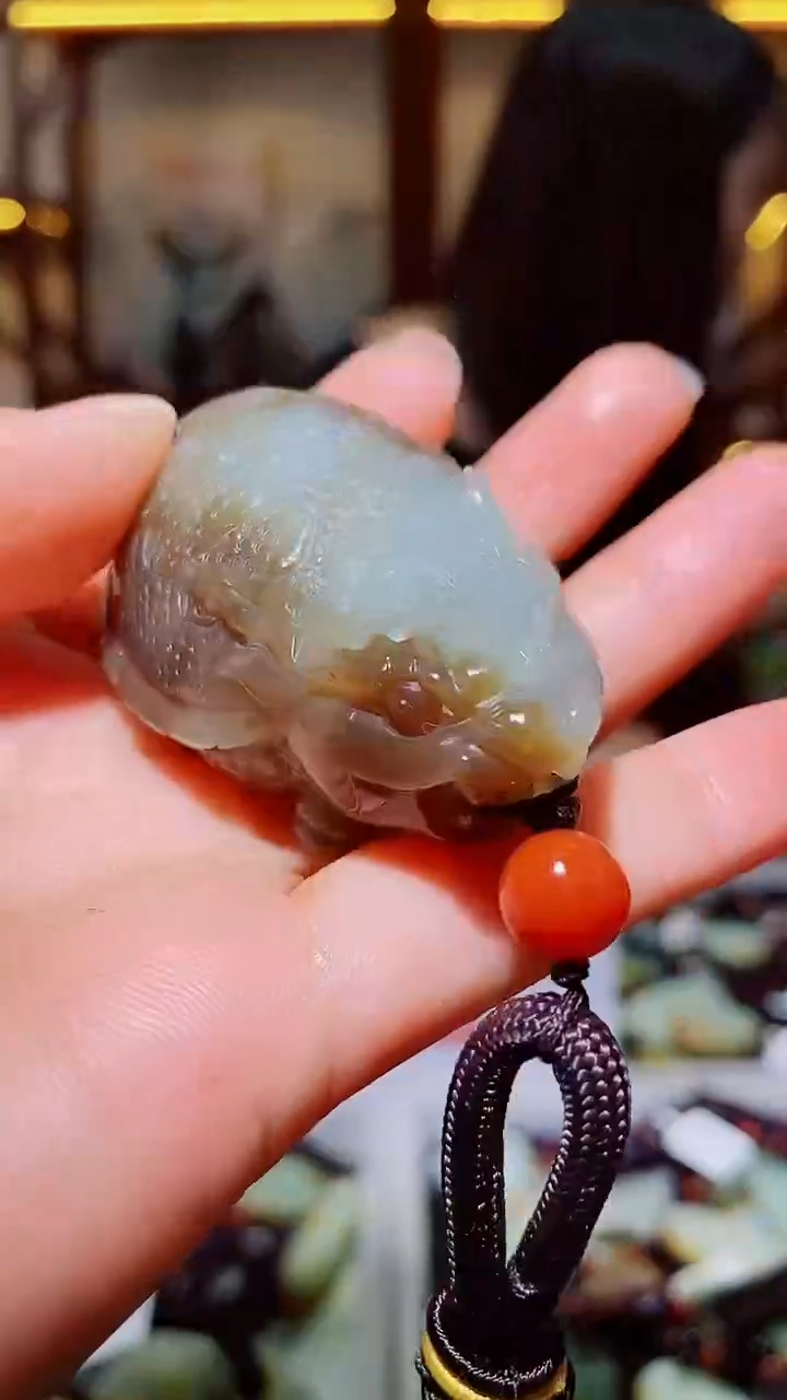 和田玉未镶嵌挂件1