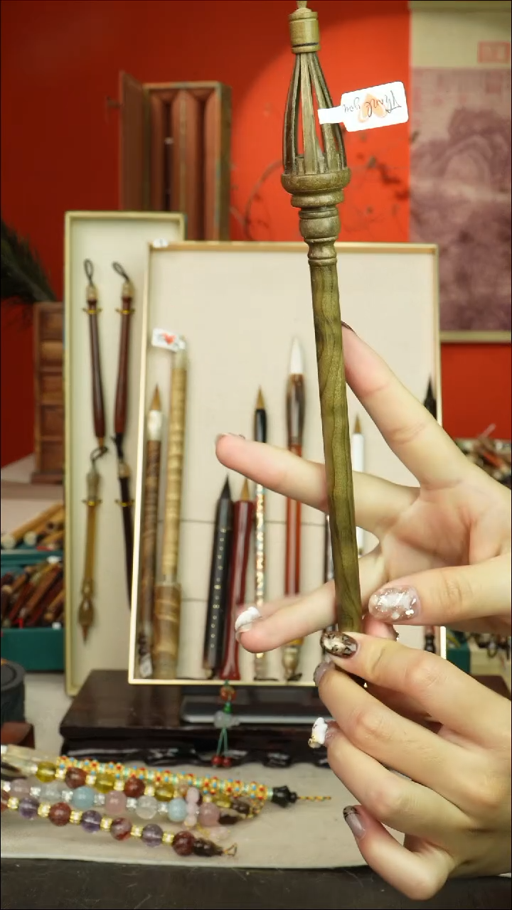 87号闪孤品高货毛笔链接 清水试笔 蘸墨不退