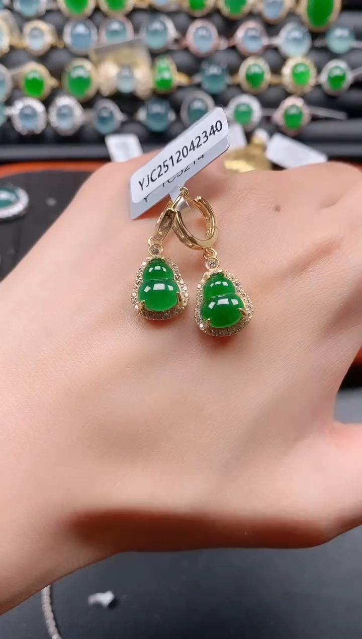 银S925镶嵌戒指翡翠111