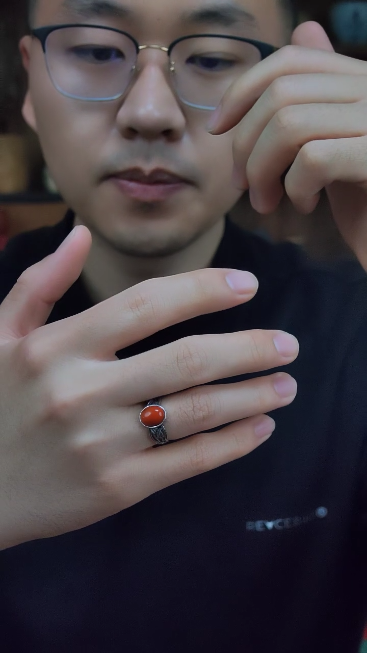 【闪购商品】南红玛瑙戒指未镶嵌南红戒指*5JN多样性发一