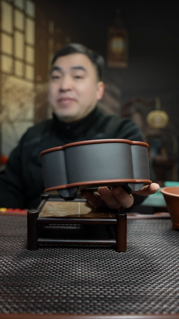 紫砂花盆長木軒精品紫砂