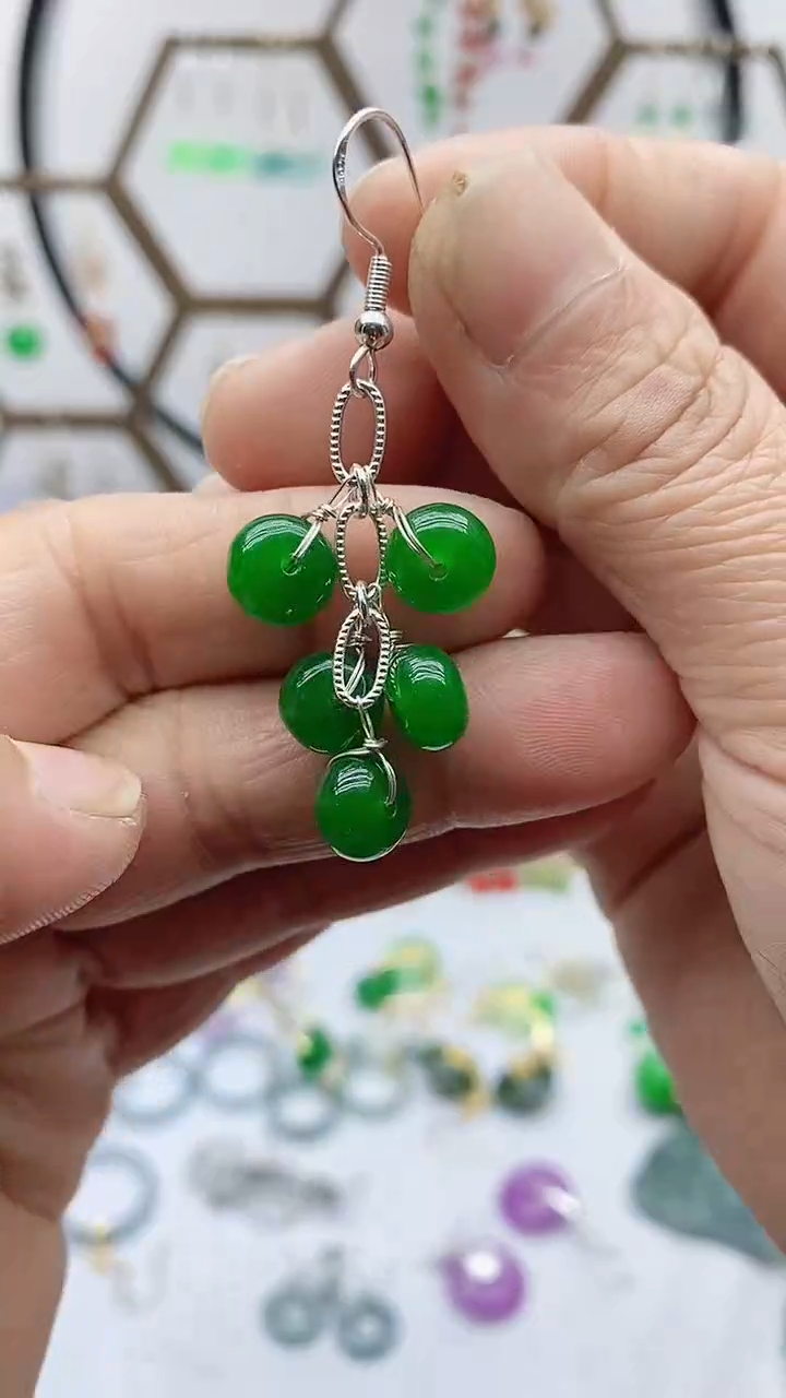 未镶嵌翡翠耳饰翡翠573