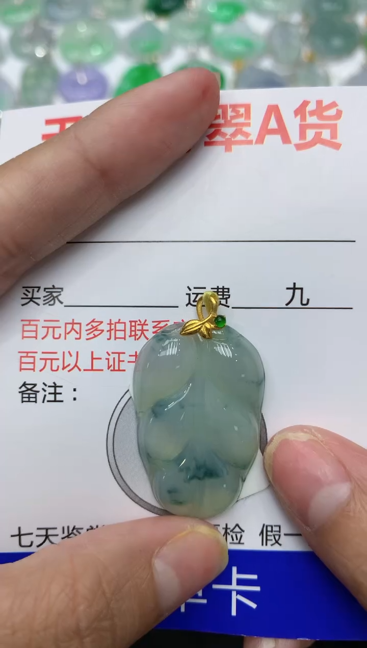 【闪购商品】翡翠颈饰18K金镶嵌111111111111
