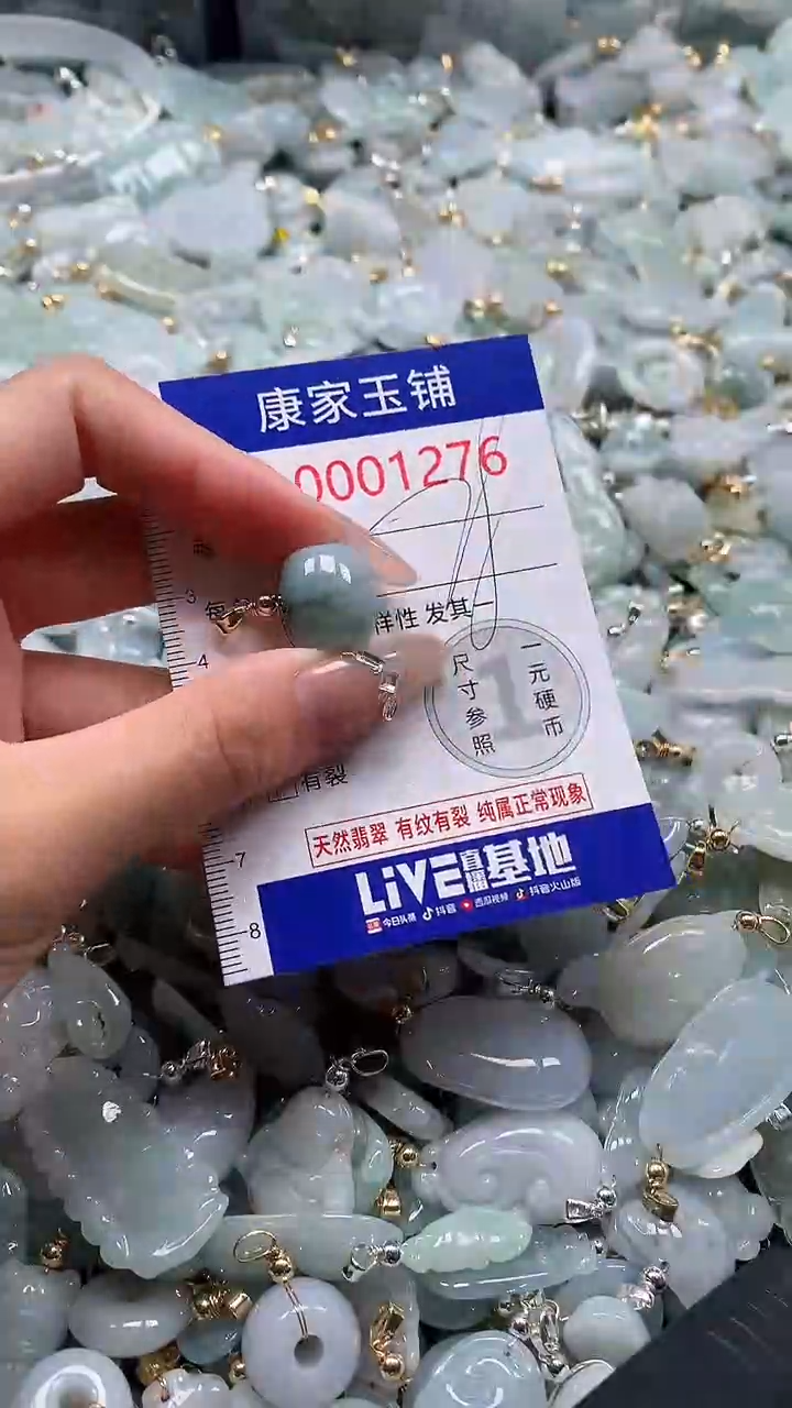 翡翠未镶嵌吊坠(不含链)1276