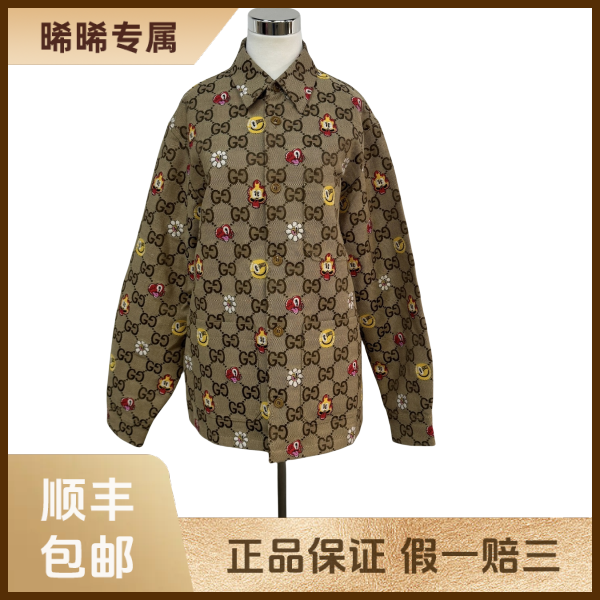 妃鱼/古驰/棉/外套/95新/s零三一四