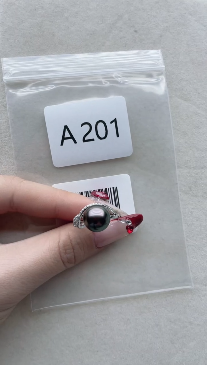 【闪购商品】海水珍珠戒指银S925镶嵌A201