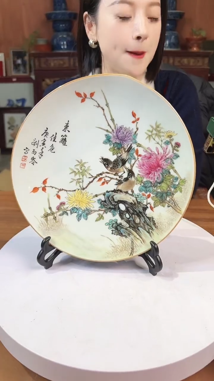 摆件陶景德镇陶瓷青花摆件24