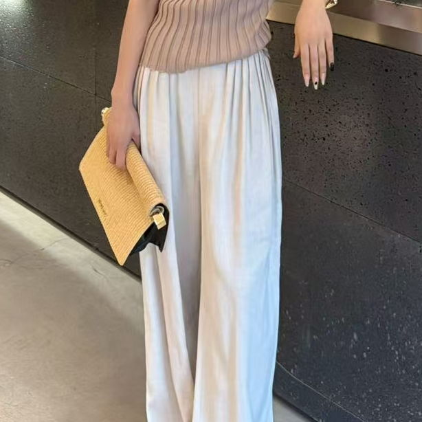 FIINAL《回归生态》多褶显瘦直筒裤