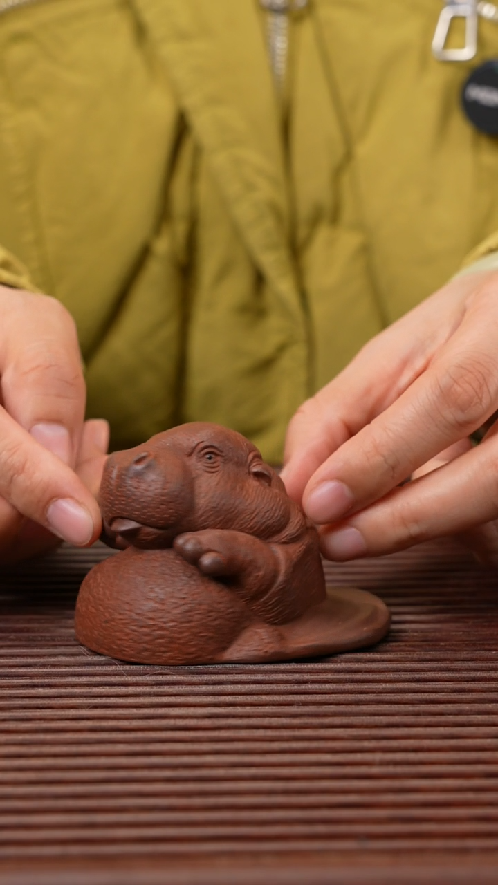 【闪购商品】紫砂茶宠河马宝宝