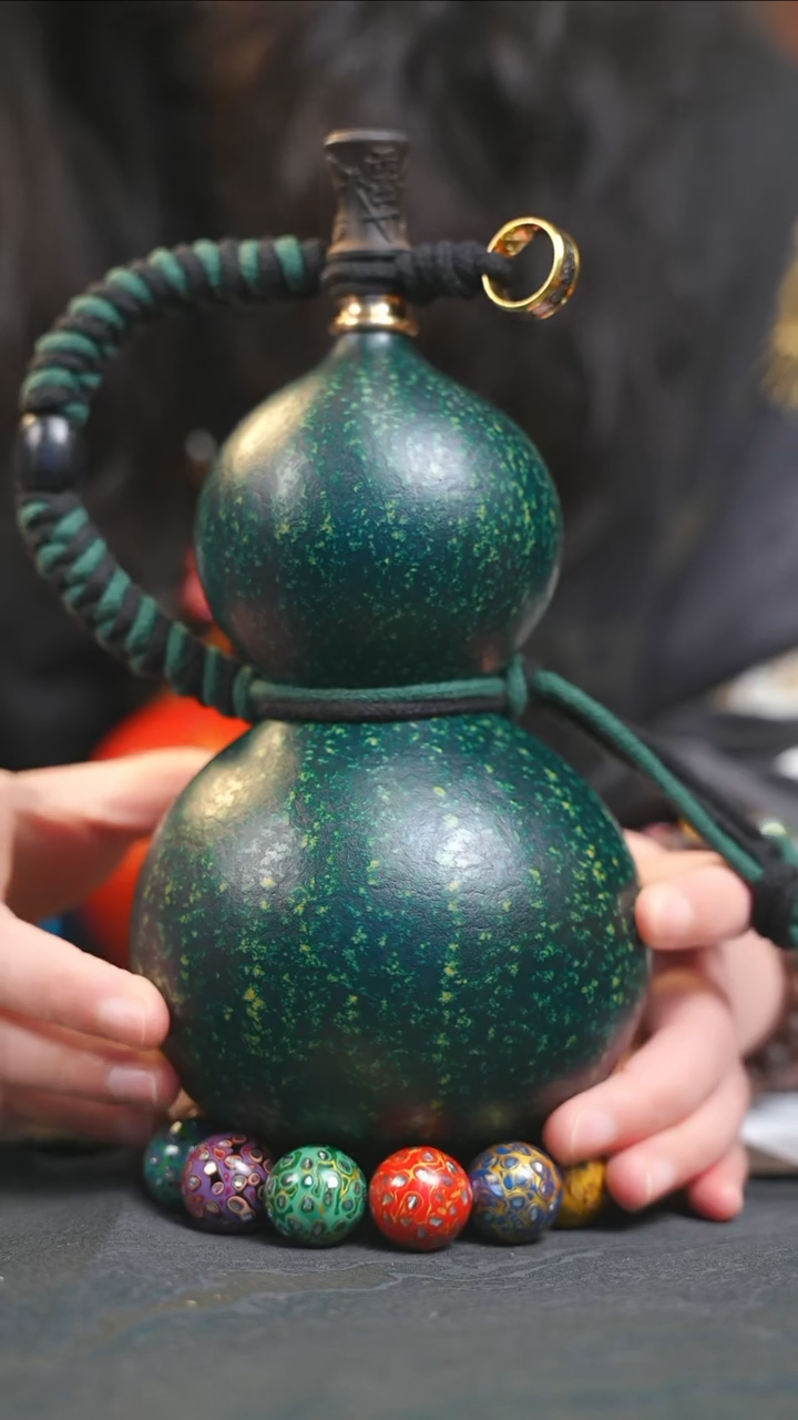 【闪购商品】YT216大漆酒葫芦不包手串及旋转底座