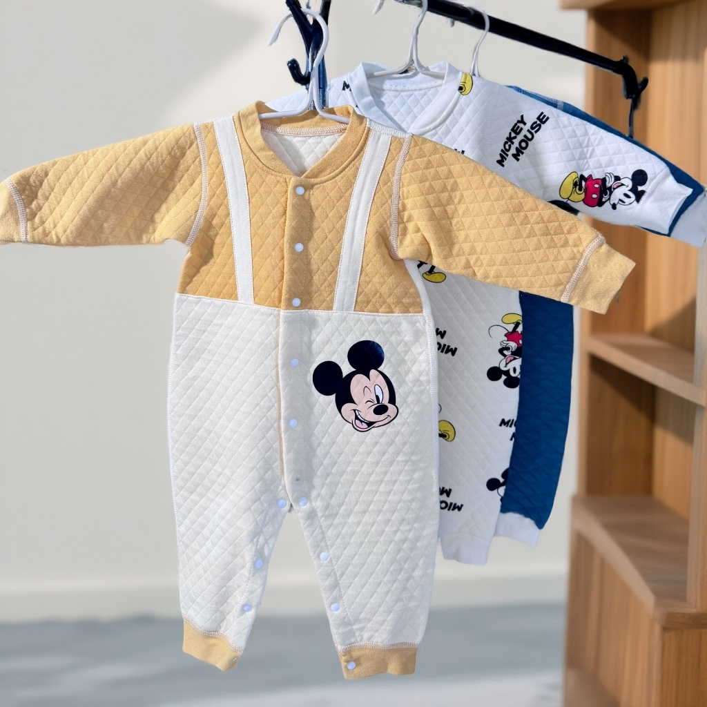 连体衣单排扣开档婴幼儿