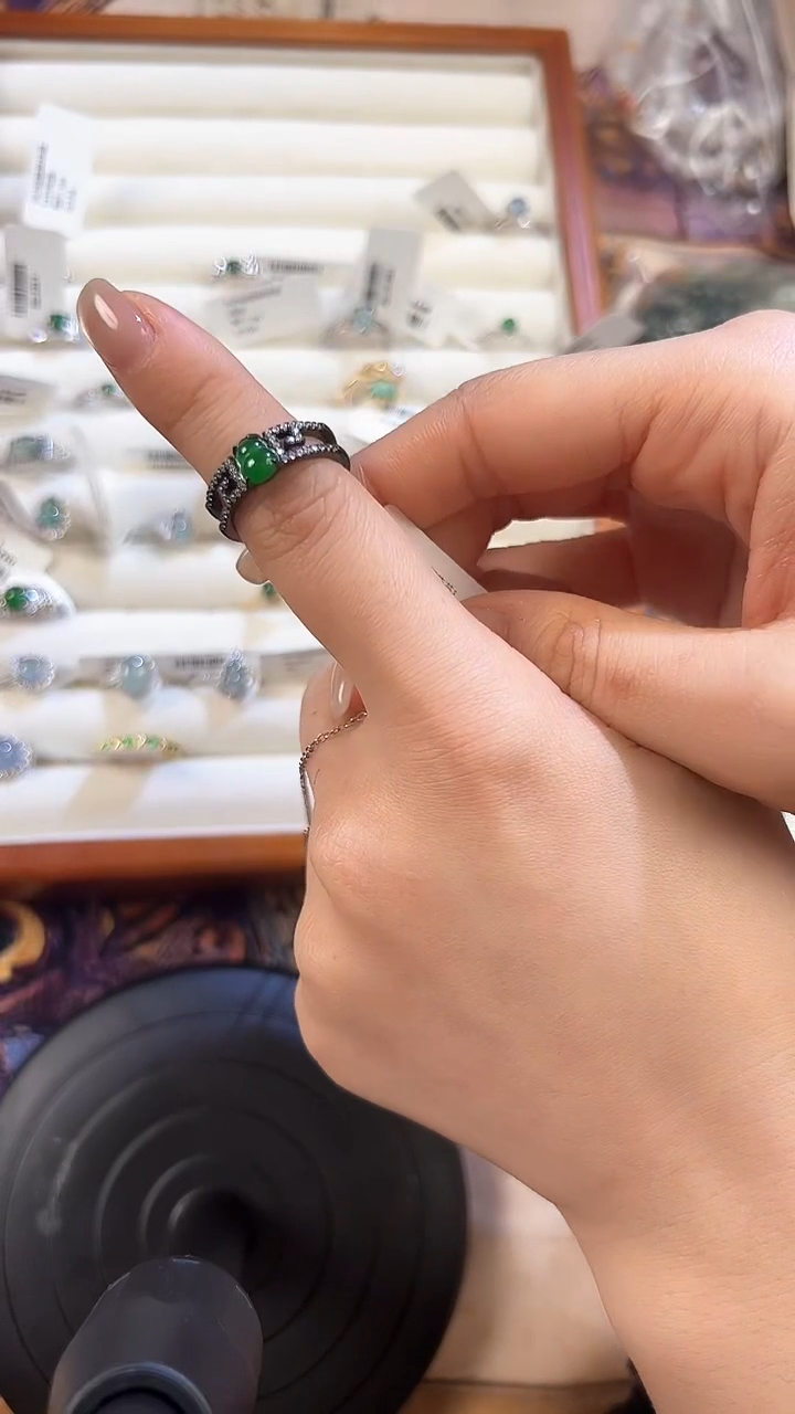 【闪购商品】翡翠戒指银S925镶嵌JH25022629