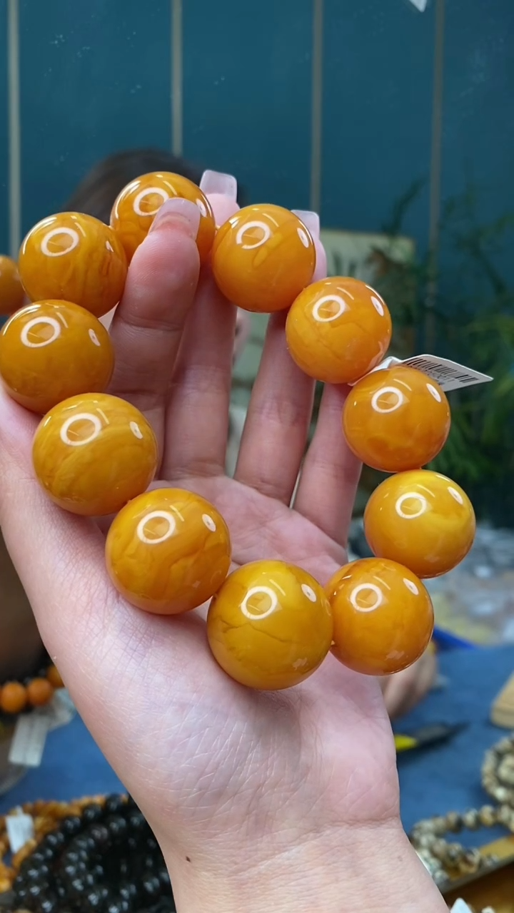 【闪购商品】琥珀裸石蜜蜡未镶嵌2/16手串-GM-#78