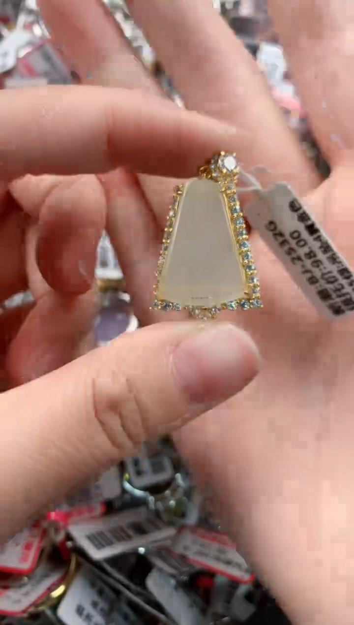 银S925镶嵌戒指翡翠999--8