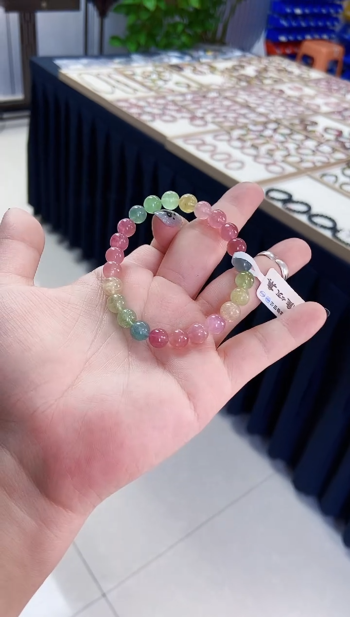 【闪购商品】碧玺手链未镶嵌G2046单圈颜色微差发1