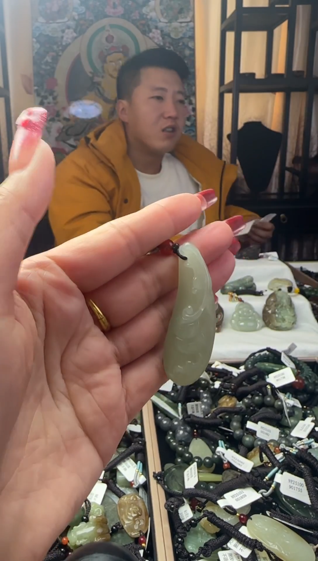 颈饰未镶嵌和田玉和田玉吊坠96