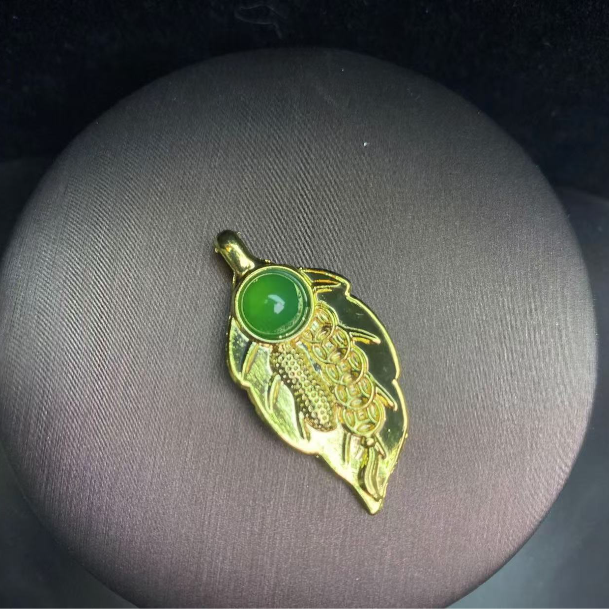 兰轩阁1 天然一叶暴富金枝玉叶树叶吊坠（D07）