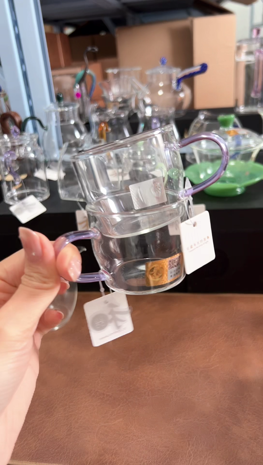 禾器 清尚杯浅紫一对装