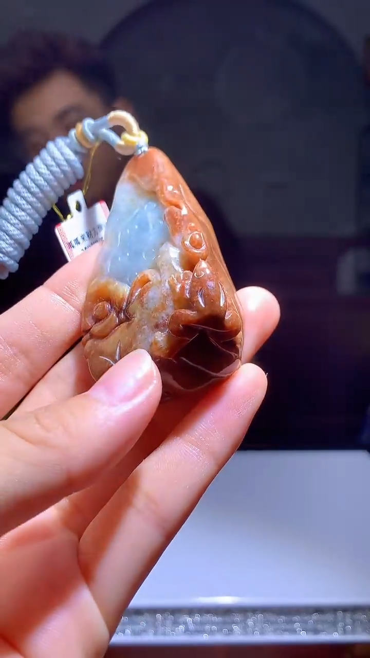 定制翡翠未镶嵌1097hm-毛货挂件21