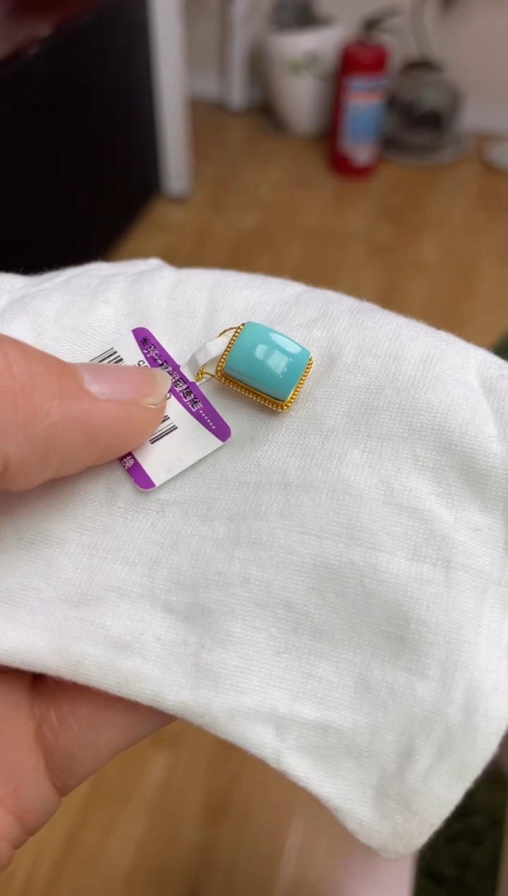 【闪购商品】绿松石珠宝奇石18K金镶嵌61