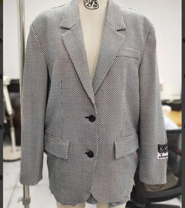 千鸟格设计感休闲西装上衣秋季百搭气质小西装西服外套D14110010