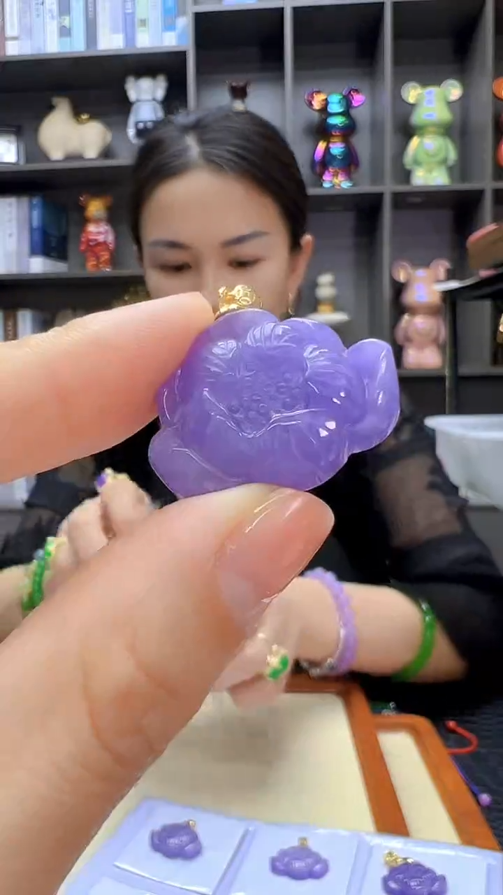 翡翠14K金镶嵌颈饰丹丹diy劲饰