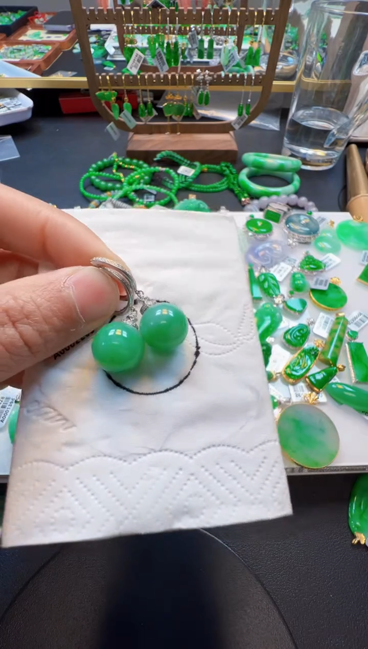 【闪购商品】定制翡翠18K金镶嵌6800元