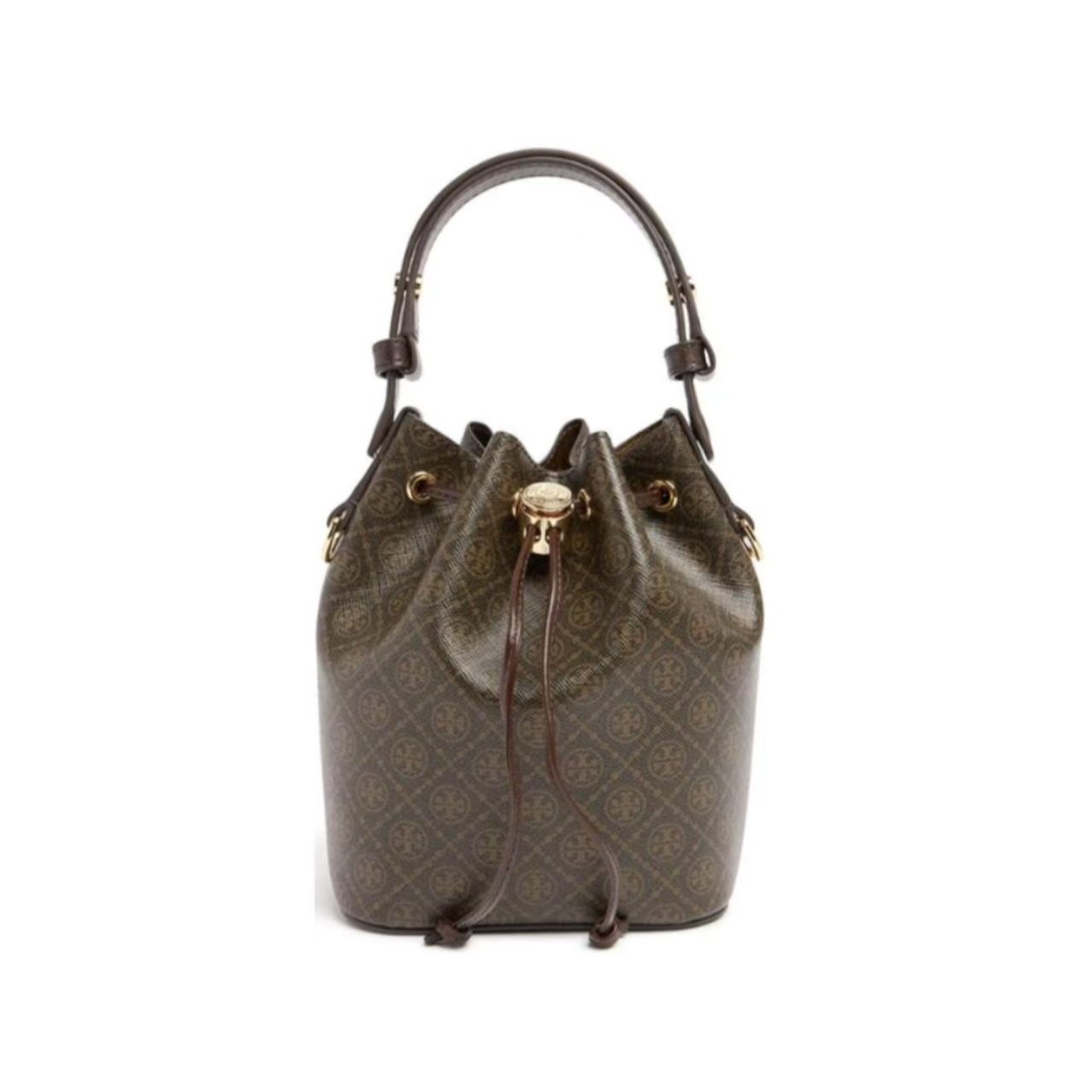 ToryBurch/汤丽柏琦 T MONOGRAM 小号水桶包斜挎包 14*9*18
