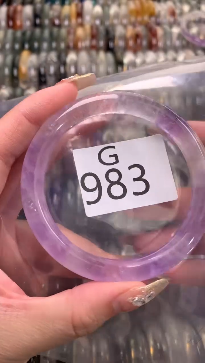 【闪购商品】紫晶水晶手镯未镶嵌983-60
