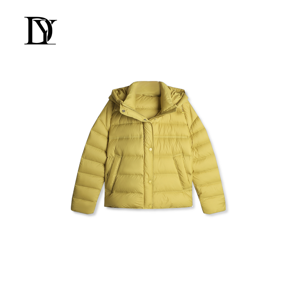 大缘·缘本【连帽排骨】冬季新款时尚简约排骨连帽羽绒服DT928