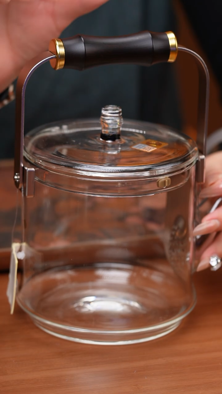 【闪购商品】禾器/透明君若壶/滤片款/紫光檀把