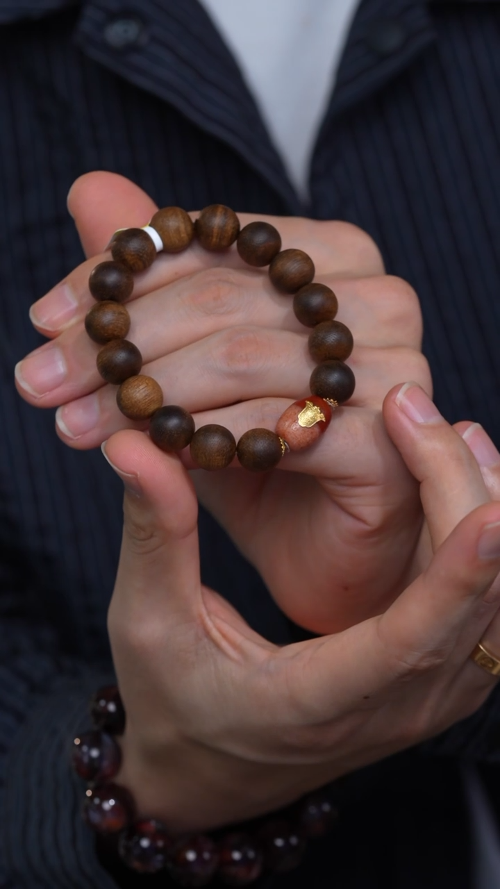 【闪购商品】沉香木手串全沉沉香圆珠手串/多样性发其一