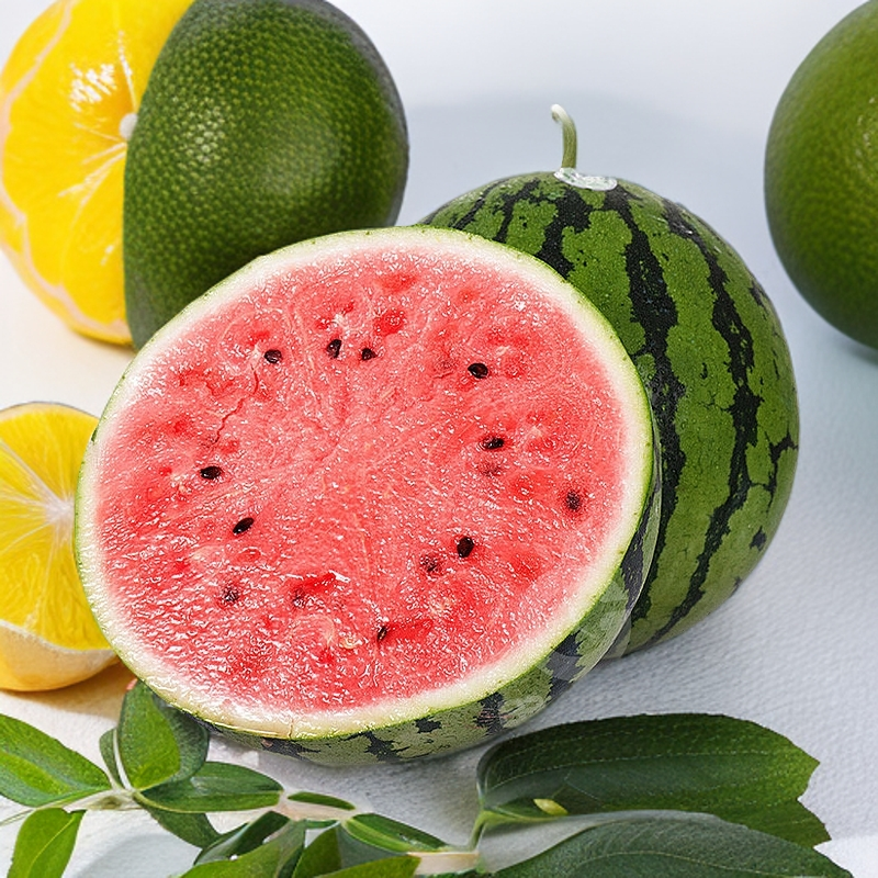 【精选整果】麒麟西瓜半个或4分之一  约3斤
