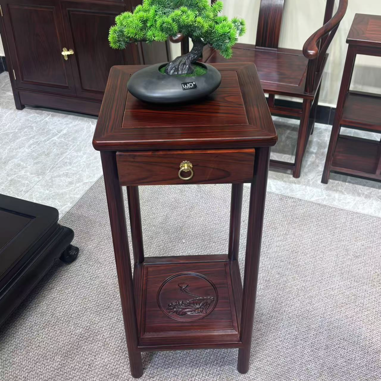 黑酸枝 单抽80花架