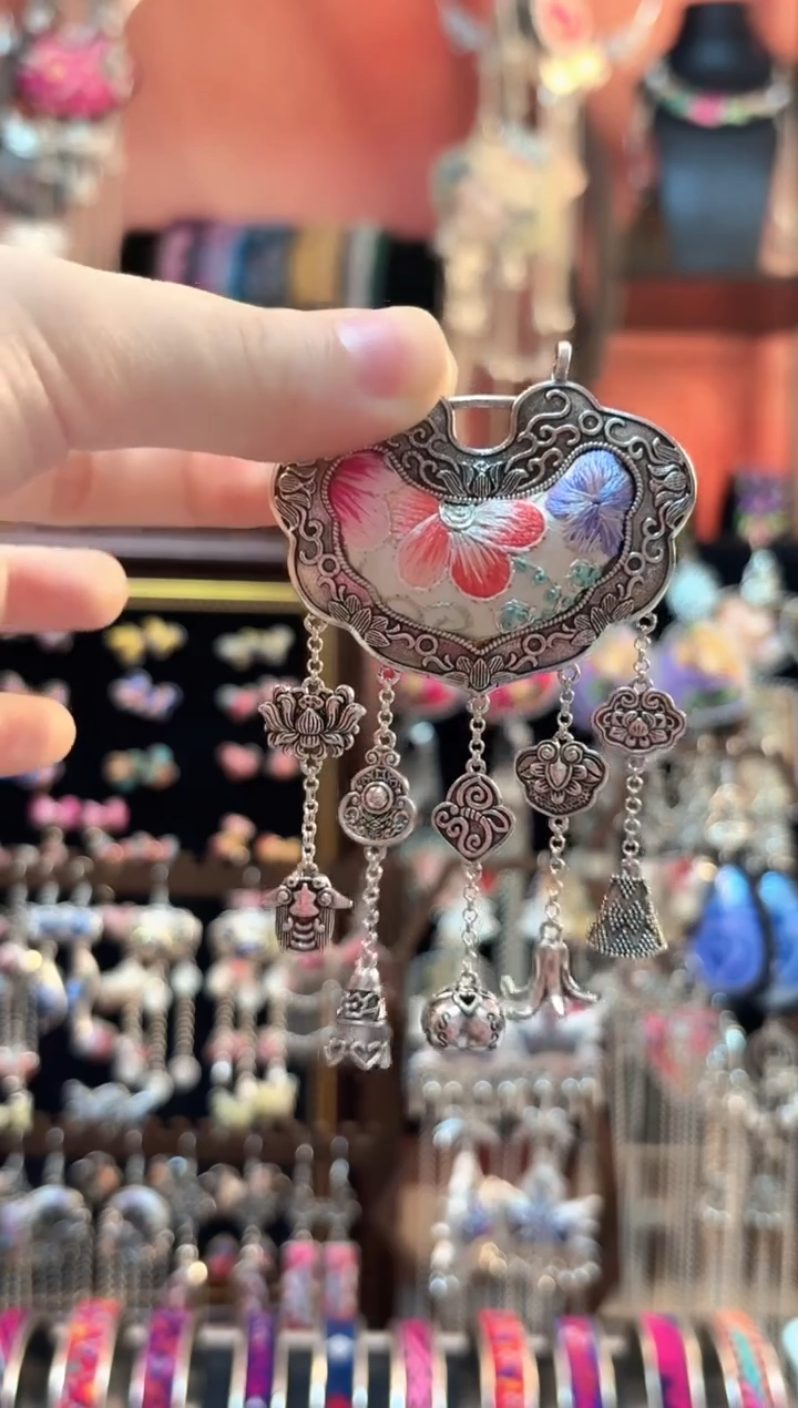 织绣 云织谣民族风精美饰品   118+链子