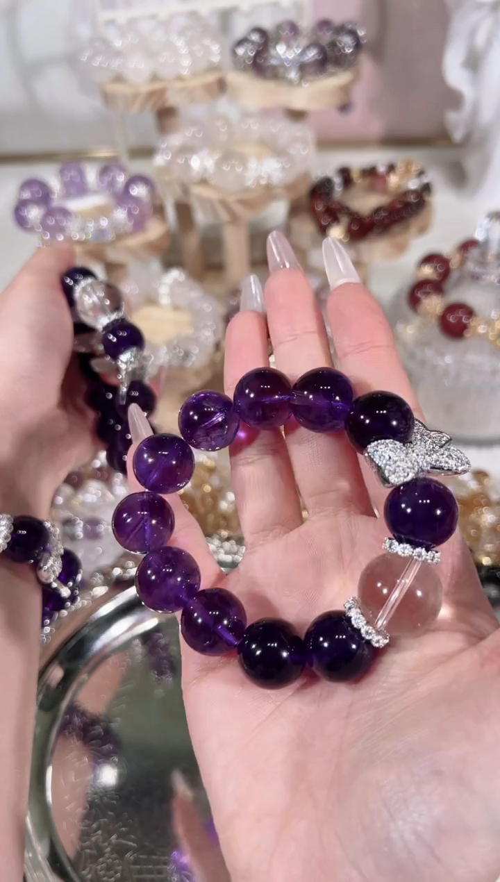 【闪购商品】水晶手链未镶嵌天然水晶默认微瑕 多样性发货发其一