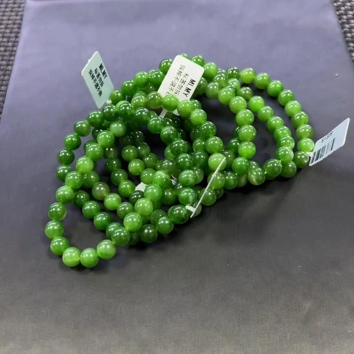 和田玉手串 约8mm+ （多样性发一件）S1339-1